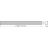 Решетка ALCAPLAST ROUTE-750L для водоотводящего желоба APZ13 дизайн ROUTE