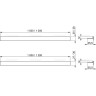 Рейка ALCAPLAST APZ905M/1200 из нержавеющей стали для пола с уклоном, двухсторонняя