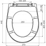 Сидение ALCAPLAST A604 ZEN для унитаза Softclose