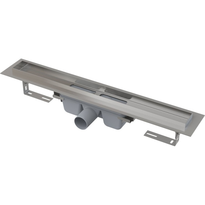 Водоотводящий желоб ALCAPLAST APZ6S-1150 PROFESSIONAL с порогами для цельной решетки, горизонтальный слив