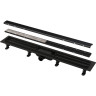 Водоотводящий желоб ALCAPLAST APZ19BLACK-950 с порогами для решетки или под кладку плитки черный